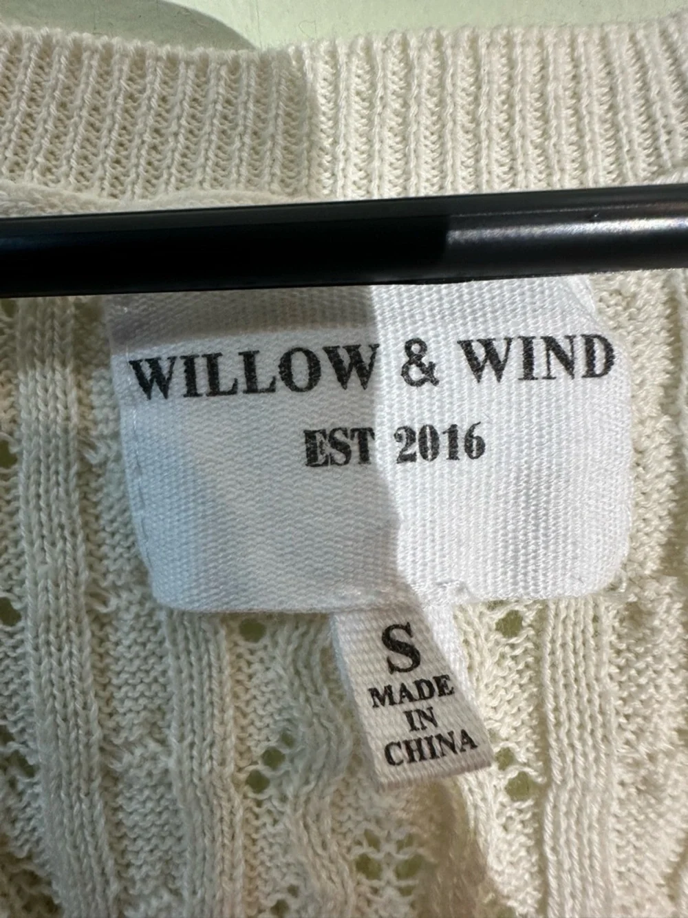 Willow & Wind cable knit midi sweater short sleeve dress size small - Picture 2 of 2